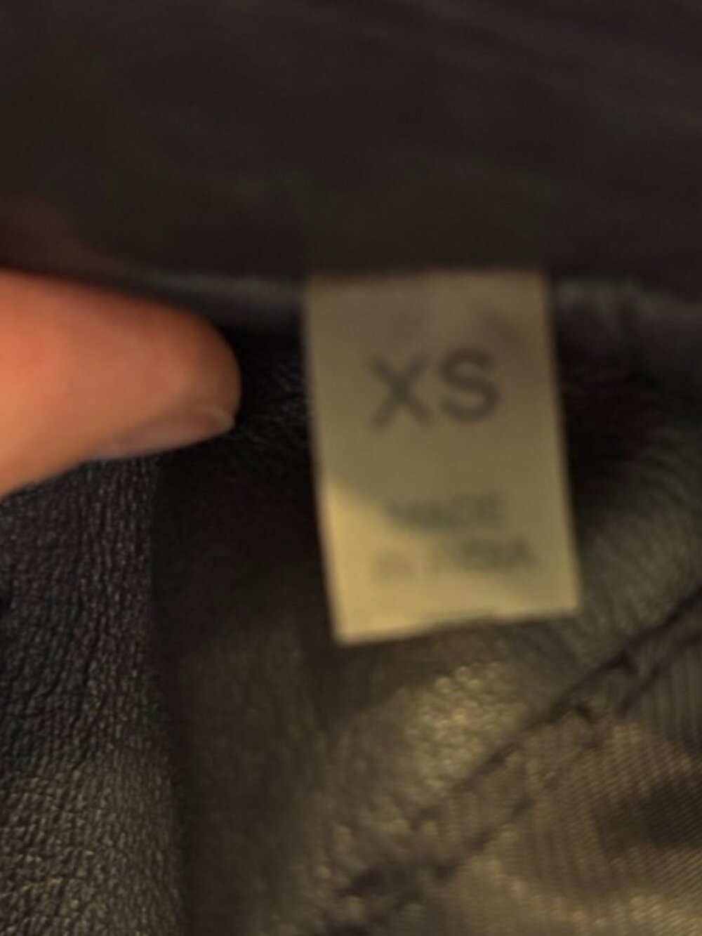 Badgley Mischka Black Leather Moto Jacket - Size XS - Excellent Condition - Picture 7 of 7